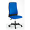 Chaise de bureau Prosedia ECCON plus-3, contact permanent, sans accoudoirs, dossier rembourré, avec support lombaire, assise plate, bleue