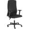 Chaise de bureau Prosedia ECCON plus-3, contact permanent, sans accoudoirs, dossier rembourré, avec support lombaire, assise plate, noir