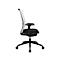 Chaise de bureau Topstar AirWork, avec accoudoirs, mécanisme auto-synchrone, assise multicouche, dossier résille avec soutien lombaire, blanc/noir