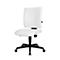 Chaise de bureau Topstar LIGHTSTAR 10, sans accoudoirs, mécanisme synchrone, assise plate, cuir synthétique résistant aux désinfectants, blanc/noir