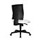 Chaise de bureau Topstar LIGHTSTAR 10, sans accoudoirs, mécanisme synchrone, assise plate, cuir synthétique résistant aux désinfectants, blanc/noir