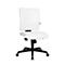 Chaise de bureau Topstar LIGHTSTAR 10, sans accoudoirs, mécanisme synchrone, assise plate, cuir synthétique résistant aux désinfectants, blanc/noir