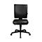 Chaise de bureau Topstar LIGHTSTAR 10, sans accoudoirs, mécanisme synchrone, assise plate, cuir synthétique résistant aux désinfectants, noir/noir