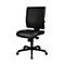 Chaise de bureau Topstar LIGHTSTAR 10, sans accoudoirs, mécanisme synchrone, assise plate, cuir synthétique résistant aux désinfectants, noir/noir