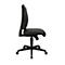 Chaise de bureau Topstar LIGHTSTAR 10, sans accoudoirs, mécanisme synchrone, assise plate, cuir synthétique résistant aux désinfectants, noir/noir