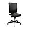 Chaise de bureau Topstar LIGHTSTAR 10, sans accoudoirs, mécanisme synchrone, assise plate, cuir synthétique résistant aux désinfectants, noir/noir