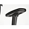 Chaise de bureau Topstar Net Pro 100, avec accoudoirs, mécanisme synchrone ponctuel, assise ergonomique, dossier résille, Stiftung Warentest GUT 2,3, noir/argenté