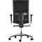 Chaise de bureau WIKI, avec accoudoirs, dossier en maille, structure en plastique, noir