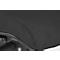 Chaise de bureau WIKI, avec accoudoirs, dossier en tissu, structure en plastique, noir