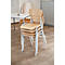 Chaise de conférence CS 3, empilable, sans accoudoirs, L 385 x P 390 x H 490 mm, châssis gris clair, hêtre