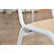 Chaise de conférence CS 3, empilable, sans accoudoirs, L 385 x P 390 x H 490 mm, châssis gris clair, hêtre