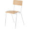 Chaise de conférence CS 3, empilable, sans accoudoirs, L 385 x P 390 x H 490 mm, châssis gris clair, hêtre
