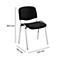 Chaise de conférence ISO Basic - empilable - piètement chromé – noir