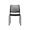 Chaise de réunion to-sync meet mesh, empilable, sans accoudoirs, dossier en filet, assise rembourrée, noir