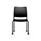 Chaise de réunion to-sync meet mesh, sans accoudoirs, dossier et assise entièrement rembourrés, avec roulettes, noir