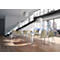 Chaise empilable ILike, patins en plastique inclus, armature chromée, sable, 4 p.