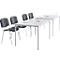 Chaise empilable ISO Basic, armature alu argent, anthracite