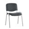 Chaise empilable ISO Basic, armature alu argent, anthracite