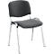 Chaise empilable ISO Basic, armature chromée, anthracite