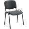 Chaise empilable ISO Basic, armature noire, anthracite