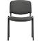 Chaise empilable ISO Basic, armature noire, anthracite