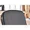 Chaise empilable ISO Basic, imitation cuir, résistante aux désinfectants, châssis chromé