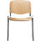 Chaise empilable ISO Bois, empilable jusqu'à 12 pièces, hêtre