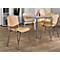 Chaise empilable ISO Wood, empilable jusqu'à 12 pièces, hêtre