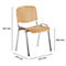 Chaise empilable ISO Wood, empilable jusqu'à 12 pièces, hêtre