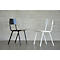 Chaise empilable ZERO, empilable jusqu'à 4 pièces, socle en tube rond, L 380 x P 380 x H 460 mm, noir/noir, 2 pièces