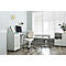 Chaise pivotante de cabinet médical bimos, avec roulettes, pour laboratoires &amp; zones à hygiène critique, réglable en hauteur, L 460 x P 440 x H 470-610 mm, similicuir, diff. couleurs