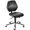 Chaise pivotante de cabinet médical bimos, avec roulettes, pour laboratoires &amp; zones à hygiène critique, réglable en hauteur, L 460 x P 440 x H 470-610 mm, similicuir, noir