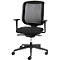 Chaise pivotante Giroflex modèle 434, sans accoudoirs, noir