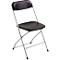 Chaise pliante Polyfold, noir/alu blanc, 2 p.