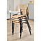 Chaise pour collectivités - empilable - L 385 x P 390 x H 490 mm - piètement noir - hêtre