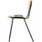 Chaise pour collectivités - empilable - L 385 x P 390 x H 490 mm - piètement noir - hêtre