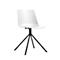 Chaise visiteur DN, lot de 2, L 440 x P 530 x H 780 mm, polypropylène et acier peint, blanc
