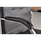 Chaise visiteur Samba, empilable, piétement 4 pieds, en similicuir, incl. coussins d'appui, noir