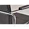 Chaise visiteur Samba, empilable, piétement 4 pieds, en similicuir, incl. coussins d'appui, noir