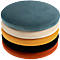 Chaises Saturne Meet by Paperflow - l. 520 x P 540 x H 820 mm - tube d'acier noir - velours noir - set de 2