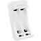 Chargeur de batterie pour piles Ansmann Basic II, 1-2x AA/AAA, câble USB inclus, 2 piles AA incluses, L 36,5 × P 26 × H 75 mm, blanc