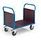 Chariot à 2 dossiers, 1000 x 700 mm, capacité de charge 1200 kg