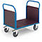 Chariot à 2 dossiers, 2000 x 800 mm, capacité de charge 1200 kg