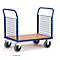 Chariot à 2 dossiers habillage grillagé, 850 x 500 mm