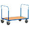 Chariot à 2 dossiers habillage grillagé, L 1200 x l. 800 mm