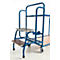 Chariot à 2 étages avec marchepied, L 990 x l. 590 mm, charge 250 kg