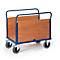 Chariot à 2 ridelles bois, 1000 x 670 mm