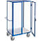 Chariot à armoire avec grille ESD avec serrure à cylindre, 980 x 700 mm