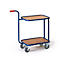 Chariot à barre de poussée avec 2 surfaces de chargement, L 600 x l. 500 mm