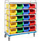 Chariot à étagère G®-Rack E 2801 GMÖHLING, ajouré, jusqu’à 300 kg, 6 étages, pour 24 bacs à bec